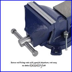 5 Bench Vise 360° Swivel Base Heavy Duty Tabletop Clamp with Anvil