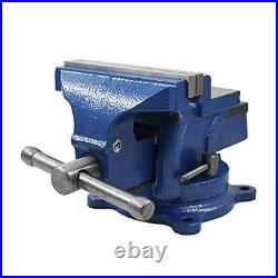 5 Bench Vise with Anvil 360° Swivel Locking Base Table top Clamp Heavy Duty