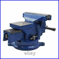 5 Bench Vise with Anvil 360° Swivel Locking Base Table top Clamp Heavy Duty