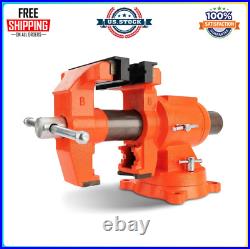 5 Inch Bench Vise 5512 LBS Clamping Force Heavy Duty 360 Degree Swivel Base