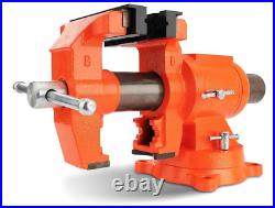 5 Inch Bench Vise 5512 LBS Clamping Force Heavy Duty 360 Degree Swivel Base