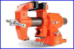 5 Inch Bench Vise 5512 LBS Clamping Force Heavy Duty 360 Degree Swivel Base