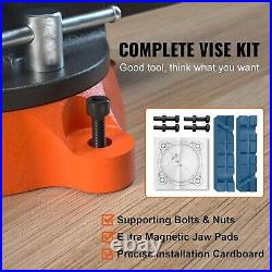5 Inch Bench Vise 5512 LBS Clamping Force Heavy Duty 360 Degree Swivel Base