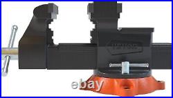 5 Inch Bench Vise 5512 LBS Clamping Force Heavy Duty 360 Degree Swivel Base