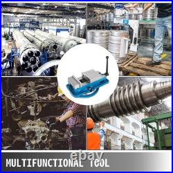 5 Inch Blue Lock Down Vise with 360 Degree Swiveling Base for Precision Work