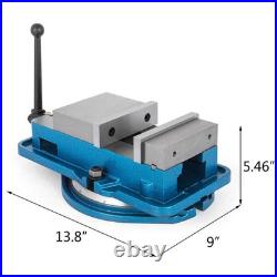 5 Inch Blue Lock Down Vise with 360 Degree Swiveling Base for Precision Work