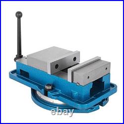 5 Inch Blue Lock Down Vise with 360 Degree Swiveling Base for Precision Work