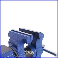 5 Multi-jaw Bench Vise, 360° Rotation Clamp on Vise withSwivel Base & Head, Blue