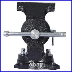 5 Multi-jaw Rotating Bench Vise Multipurpose 360° Rotation Clamp with Swivel Base