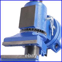 5 Multi-jaw Rotating Bench Vise with Swivel Base & Head 360-Degree Rotation Clamp