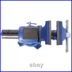 5 Multi-jaw Rotating Bench Vise with Swivel Base & Head 360-Degree Rotation Clamp