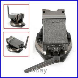 5 Precision Milling Vise 2 Way 360 Degree Swivel Base 90 ° Tilting Clamp Vice
