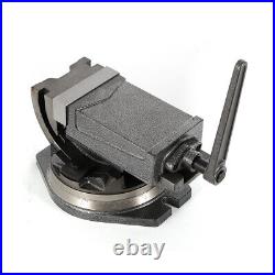 5 Precision Tilting Angle Vise Tilting Milling Vise Benchtop WithSwivel Base Mill