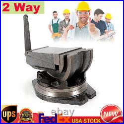5 Tilting Angle Vise Precision Tilting Milling Vise Benchtop WithSwivel Base Mill