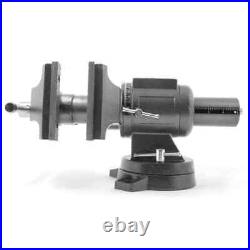 5 in. Cast Iron Heavy-Duty Multi-Purpose Bench Vise with 360-Degree Swivel Base