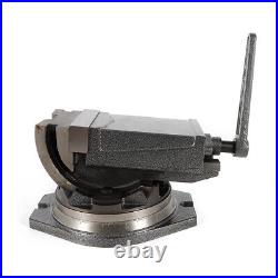 5-inch Precision Milling Vise 2-way 360° Swivel Base 90º Angle Tilting Clamp Vis