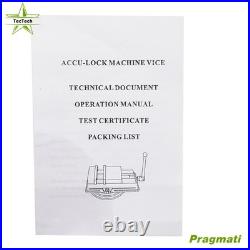 6In × 7.5In Lockdown CNC Milling Machine Bench Vise With 360° Swiveling Base 6In × 7.5In Lockdown CNC Milling Machine Bench Vise With 360° Swiveling Base