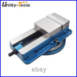6In × 7.5In Lockdown CNC Milling Machine Bench Vise With 360° Swiveling Base