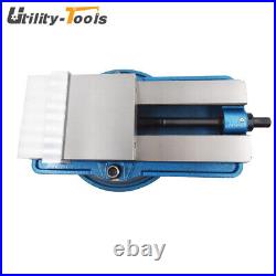 6In × 7.5In Lockdown CNC Milling Machine Bench Vise With 360° Swiveling Base