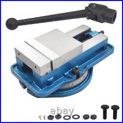 6In Lockdown Milling Machine Vise Swiveling Base Bench With 360° Swiveling Base