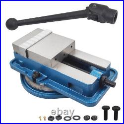 6In Lockdown Milling Machine Vise Swiveling Base Bench With 360° Swiveling Base