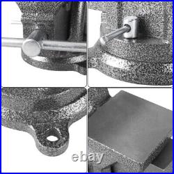 6Inch Heavy Duty Benches Vises with Swivels Base Secure Grip Tabletops Clamp