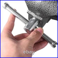 6Inch Heavy Duty Benches Vises with Swivels Base Secure Grip Tabletops Clamp