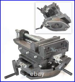 6 360° Swivel Cross Vise Bench Drill Vise Two Way Slide X Y Press Milling Machi