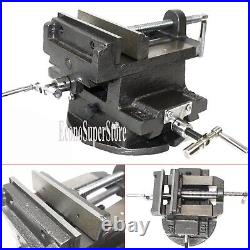 6 360° Swivel Cross Vise Bench Drill Vise Two Way Slide X Y Press Milling Machi