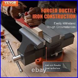 6.5 Bench Vise with 360° Swivel Locking Base & Two-way Jaw Ductile Iron
