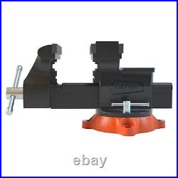 6.5 Bench Vise with 360° Swivel Locking Base & Two-way Jaw Ductile Iron