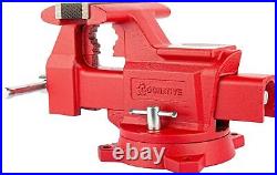 6.5 Heavy-Duty Ductile Iron Bench Vise 360° Swivel Bench Vise with Anvil, NEW
