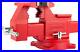 6.5 Heavy-Duty Ductile Iron Bench Vise 360° Swivel Bench Vise with Anvil, Red