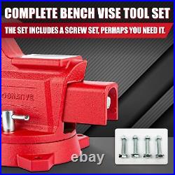 6.5 Heavyduty Ductile Iron Bench Vise 360 Swivel Bench Vise With Anvil R
