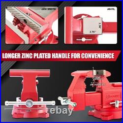 6.5 Heavyduty Ductile Iron Bench Vise 360 Swivel Bench Vise With Anvil R