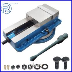 6 × 7.5 Lockdown CNC Milling Machine Bench Vise With 360° Swiveling Base New