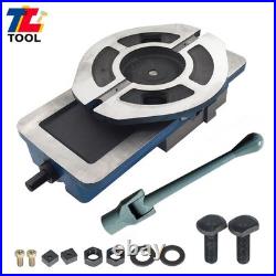 6 × 7.5 Lockdown Milling Machine Bench Vise With 360° Swiveling Base