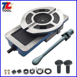 6 × 7.5 Lockdown Milling Machine Bench Vise With 360° Swiveling Base