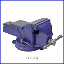 6 Bench Vise Heavy Duty Table Vise 360° Swivel Base Iron DIY Workbench Clamping