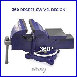 6 Bench Vise Heavy Duty Table Vise 360° Swivel Base Iron DIY Workbench Clamping