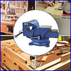 6 Bench Vise Table Top Clamp Press Locking Swivel Base Heavy-Duty for Crafting