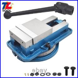 6 Bench Vise With 360° Swiveling Base Lockdown Milling Machine Vise Lock Vice