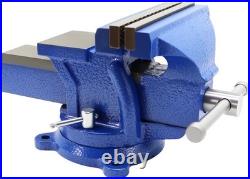 6 Cast Iron Bench Vise with Adjustable 360° Swivel Base Ultimate Workholding