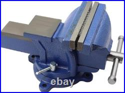 6 Cast Iron Bench Vise with Adjustable 360° Swivel Base Ultimate Workholding