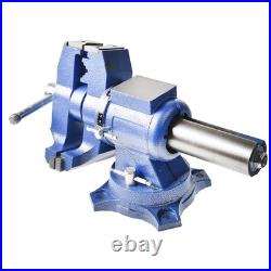 6 Heavy Duty Multi-Purpose Rotating Bench Vise With 360 Degree Swivel Base