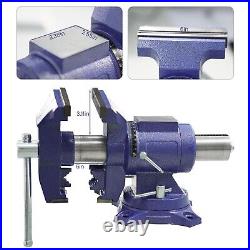 6 Heavy Duty Table Vise Clamp On with 360? Swivel Base, Multifunctional