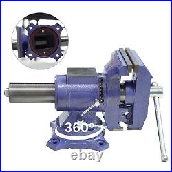 6 Heavy Duty Table Vise Clamp On with 360? Swivel Base, Multifunctional