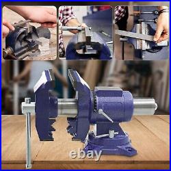 6 Heavy Duty Table Vise Clamp On with 360? Swivel Base, Multifunctional