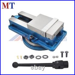 6 In × 7.5 In Lockdown CNC Milling Machine Bench Vise With 360° Swiveling Base