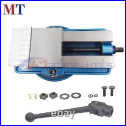 6 In × 7.5 In Lockdown CNC Milling Machine Bench Vise With 360° Swiveling Base